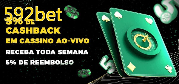 Promoções do cassino ao Vivo 592bet